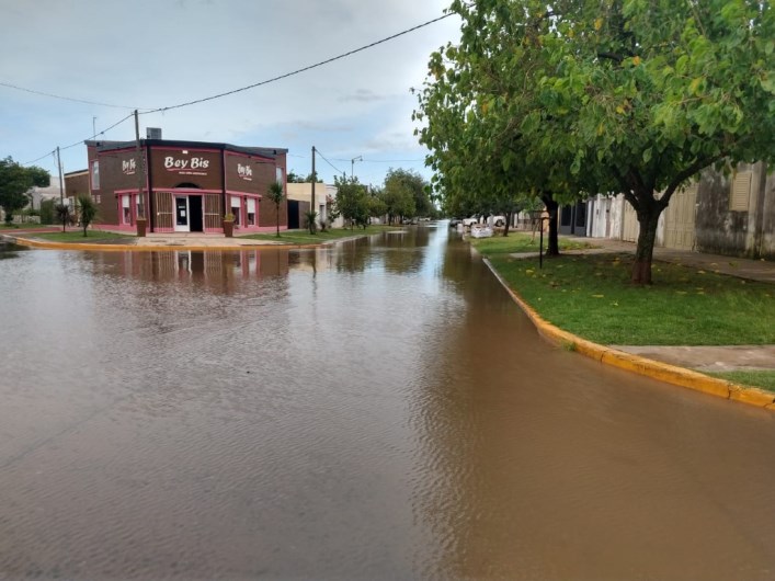 La intensa lluvia provocó problemas en San Cristóbal 